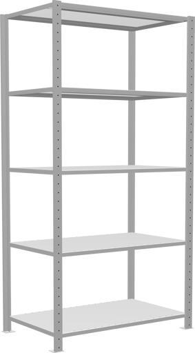 Actual product image Schulte Lagertechnik MULTIplus250 boltless basic shelving system with cross brace