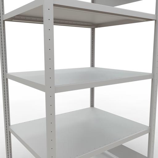 Actual product image Schulte Lagertechnik MULTIplus250 boltless basic shelving system with length ledgers