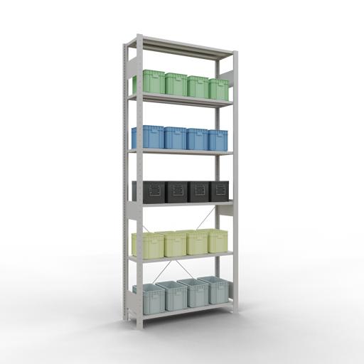 Actual product image Schulte Lagertechnik MULTIplus85 basic racking system with cross braces