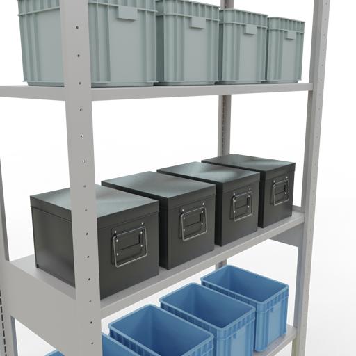 Actual product image Schulte Lagertechnik MULTIplus85 basic racking system with length ledgers