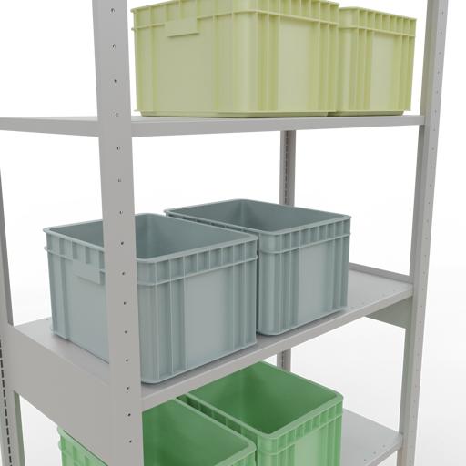 Actual product image Schulte Lagertechnik MULTIplus85 basic racking system with length ledgers