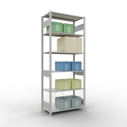 Actual product image Schulte Lagertechnik MULTIplus85 basic racking system with cross braces