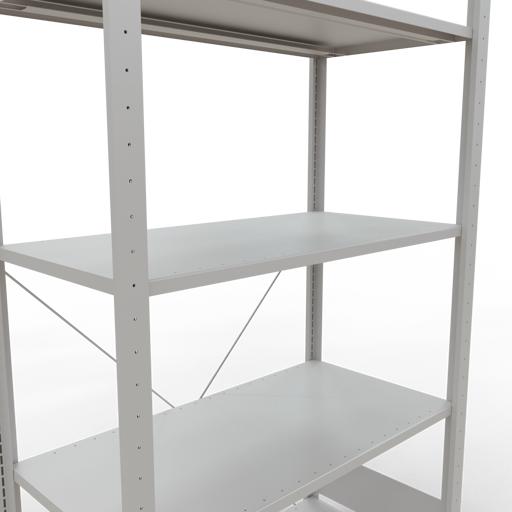 Actual product image Schulte Lagertechnik MULTIplus85 boltless basic shelving system with cross brace