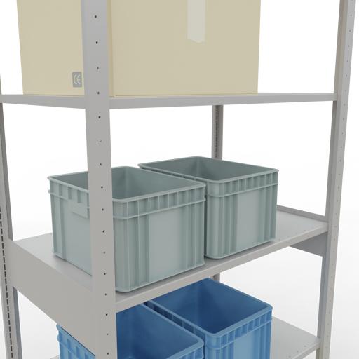 Actual product image Schulte Lagertechnik MULTIplus85 basic racking system with length ledgers