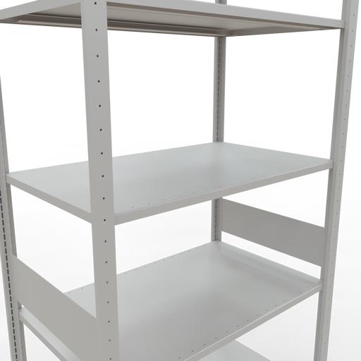 Actual product image Schulte Lagertechnik MULTIplus85 boltless basic shelving system with length ledgers