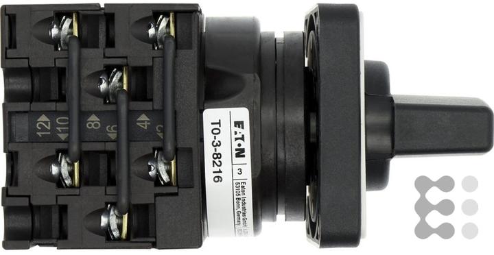 Image du produit Eaton T0-3-8216/E Interrupteur électrique à bascule 3P Noir