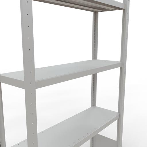 Actual product image Schulte Lagertechnik MULTIplus330 boltless basic shelving system with length ledgers