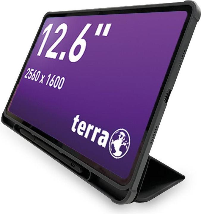 Actual product image Wortmann TERRA PAD 1201 12.6/" OLED/2560x1600/8GB/256G/LTE/A (4G, 12.60", 256 GB, Charcoal)