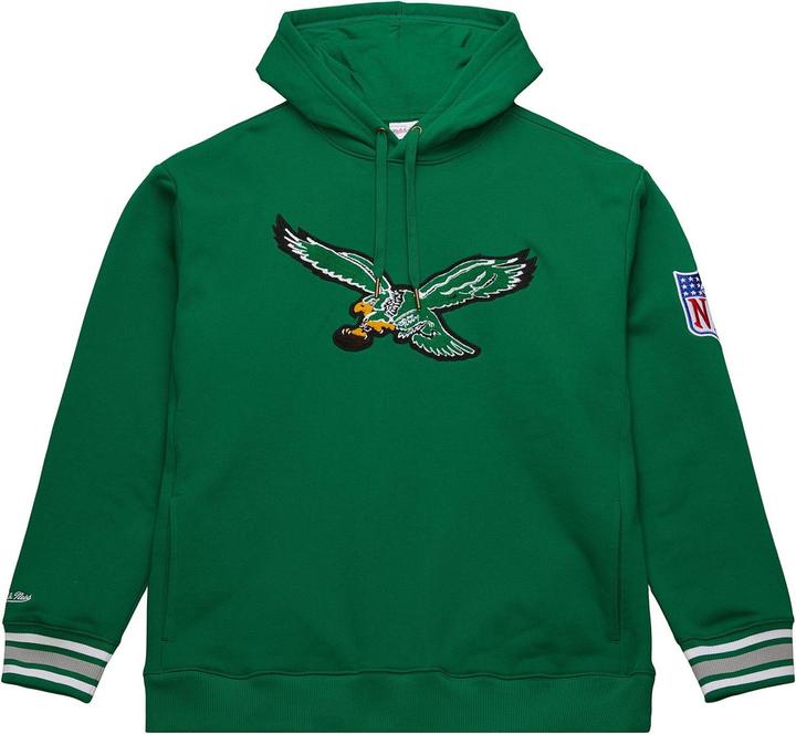 Actual product image Mitchell & Ness Fleece Hoody STITCH Philadelphia Eagles - L (L)