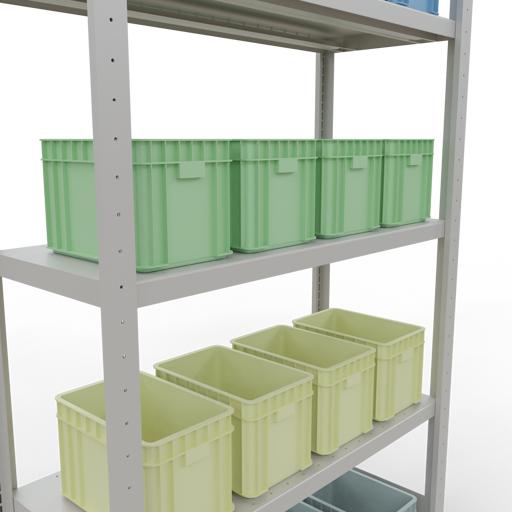 Actual product image Schulte Lagertechnik MULTIplus330 basic racking system with length ledgers
