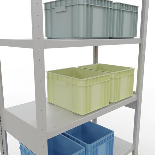 Produktbild Schulte Lagertechnik Stecksystem Grundregal MULTIplus330 mit Längenriegel