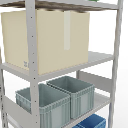 Actual product image Schulte Lagertechnik MULTIplus330 basic racking system with length ledgers
