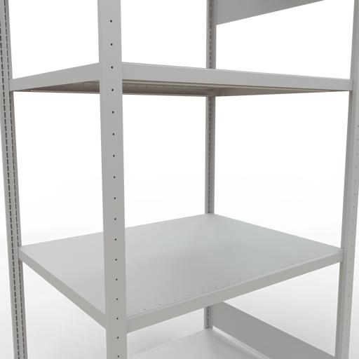 Actual product image Schulte Lagertechnik MULTIplus330 boltless basic shelving system with length ledgers