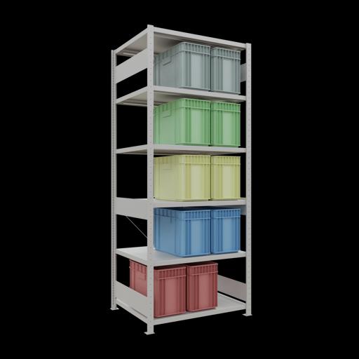 Immagine prodotto Schulte Lagertechnik MULTIplus330 sistema di scaffalatura di base senza viti con traversa