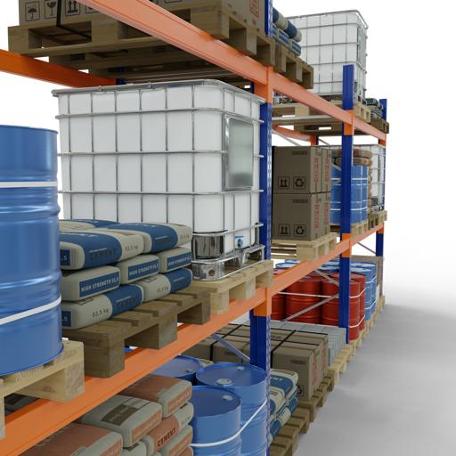 Immagine prodotto Schulte Lagertechnik Scaffale per pallet 3 campate á 2700 mm