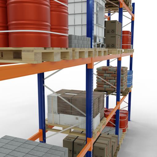 Actual product image Schulte Lagertechnik Pallet rack 3 bays á 2700 mm