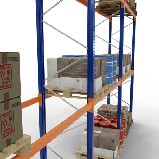 Immagine prodotto Schulte Lagertechnik Scaffale per pallet 3 campate á 2700 mm