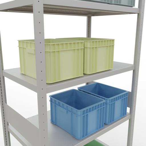 Actual product image Schulte Lagertechnik MULTIplus330 basic racking system with length ledgers