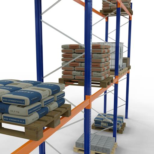 Actual product image Schulte Lagertechnik Pallet rack 3 bays á 2700 mm