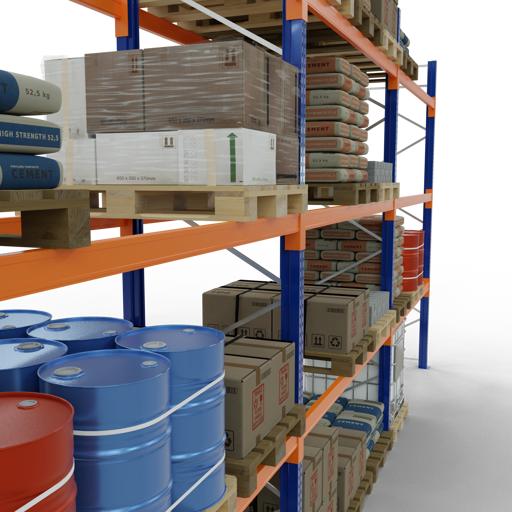 Actual product image Schulte Lagertechnik Pallet rack 3 bays á 2700 mm