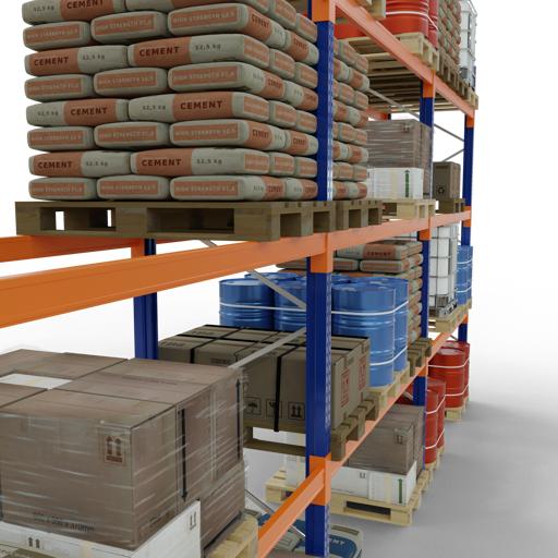 Actual product image Schulte Lagertechnik Pallet rack 3 bays á 2700 mm