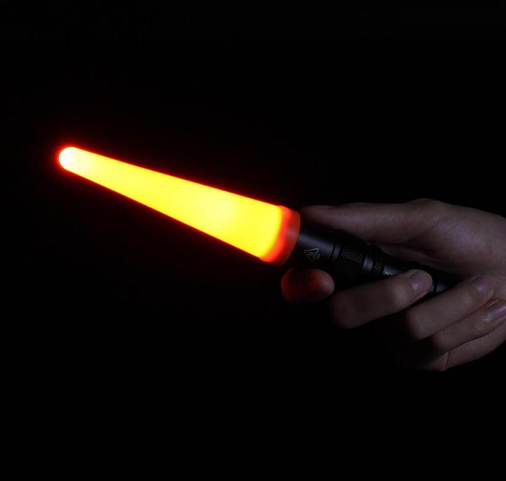 Actual product image Nitecore Red warning cap - 40 mm