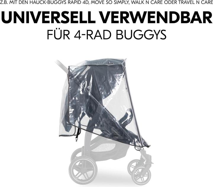 Actual product image Hauck Pushchair Raincover 4W