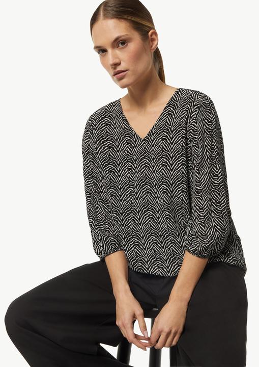 Immagine prodotto Comma Bluse Crêpe-Bluse mit kurzen Ballonärmeln (42)