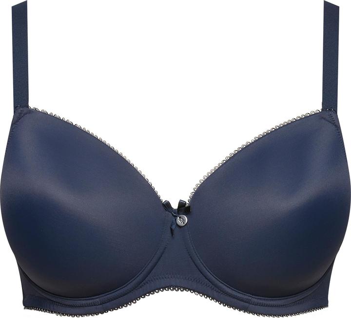 Actual product image Ulla Popken Damen grosse Grössen Bügel-BH, Softschale, Cup B-E nachtblau 105B 697144139-105B (105 B)