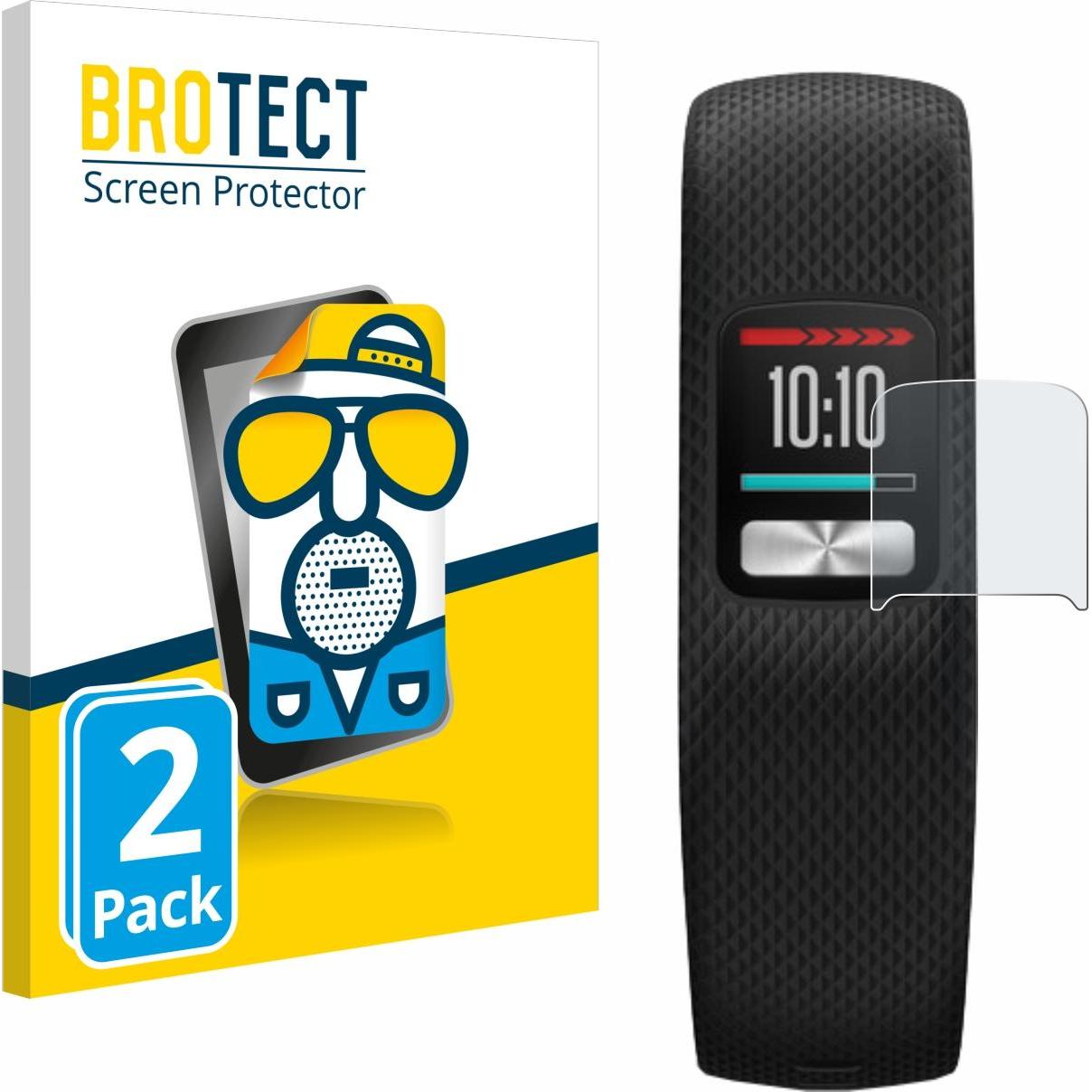 BROTECT Entspiegelungs-Schutzfolie Displayschutz Matt, Smartwatch Schutzfolie, Grau