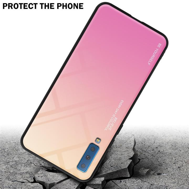 Actual product image Cadorabo TPU 2 colors glass cover (Samsung Galaxy A7 (2018))