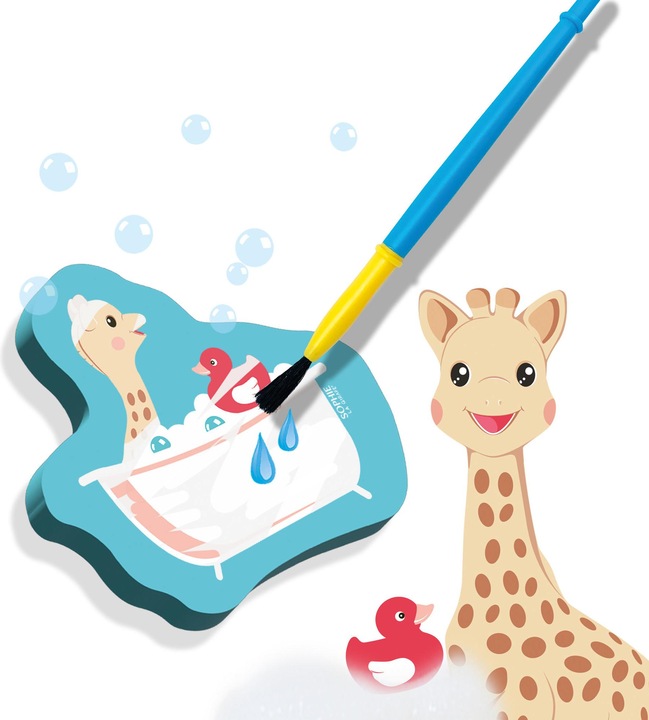Actual product image Ses Sophie La Giraffe Dyeing with water in the bath