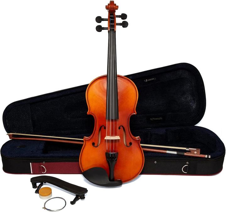 Actual product image Theodore Beginner Violin with Solid Spruce Top and Ebony Fingerboard (Fiddle, 3/4)