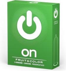 Produktbild ON) Fruit & Color» 3 aromatische Kondome zum Geniessen (3 Stk.)