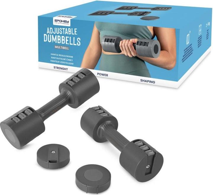 Produktbild Spokey Multibell verstellbare Hanteln (2 x 2.5 kg)
