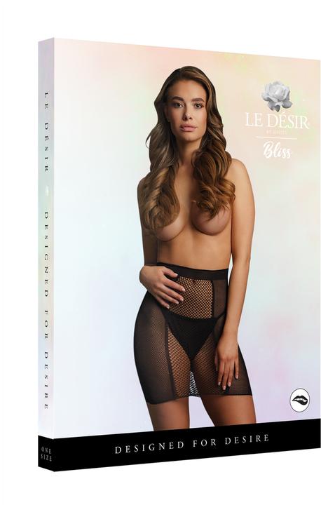 Produktbild Le Désir Netzrock mit hoher Taille schwarz (One Size)