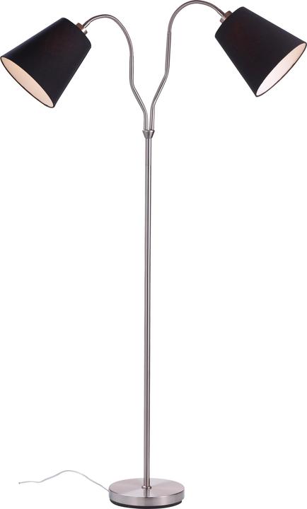 Markslöjd gulvlampe Modena metal/tekstil 2x60 W 152 cm