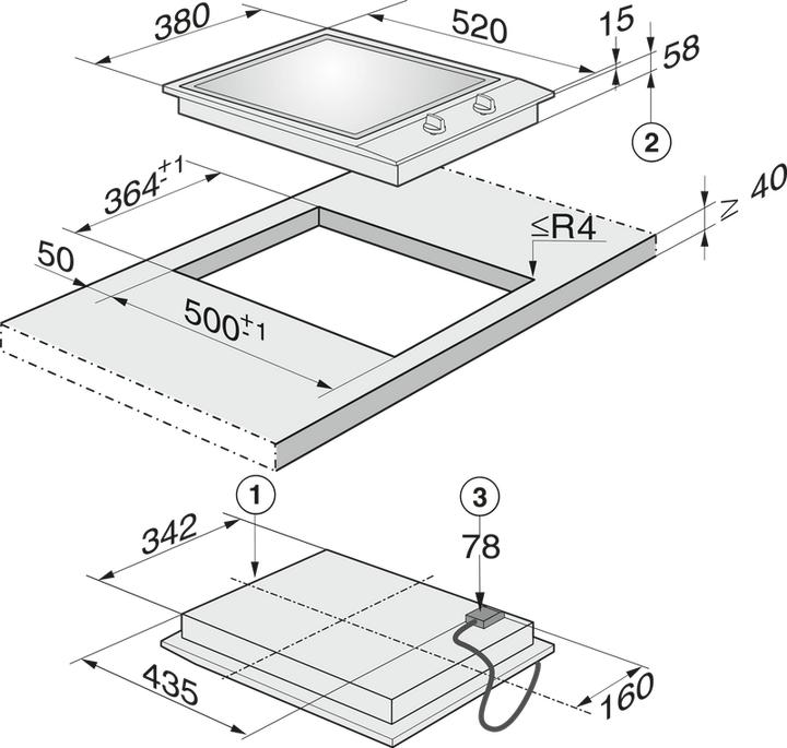 Image du produit Miele CS1327 Y (38 cm, Table de cuisson Teppanyaki)