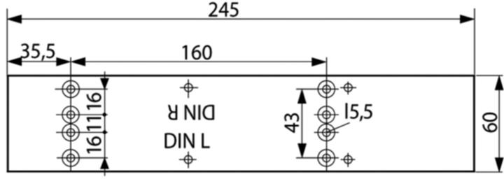 Produktbild Dormakaba Montageplatte zu TS 73 V / TS 83 (Zimmertür, Eingangstür, Holztür, Balkontür, Indoor)