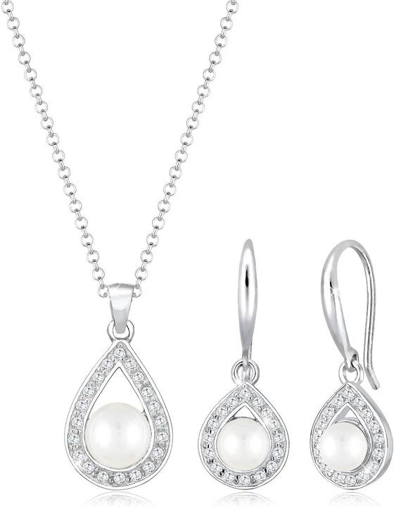 Immagine prodotto Elli Set Collana a Goccia e Orecchini Premium (Argento 925)