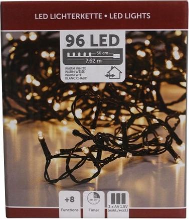 Immagine prodotto Champ Catena luminosa a 96 LED con timer (7.63 m)