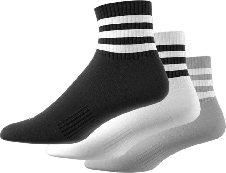 Actual product image adidas 3-Stripes Cushioned Sportswear Mid-Cut Socks (3 pairs) (40 - 42)