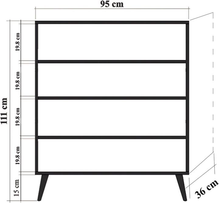 Productafbeelding Hanah Home Marianne (95 x 111 x 36 cm)