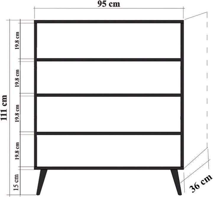 Image du produit Hanah Home Knox (95 x 36 x 111 cm)
