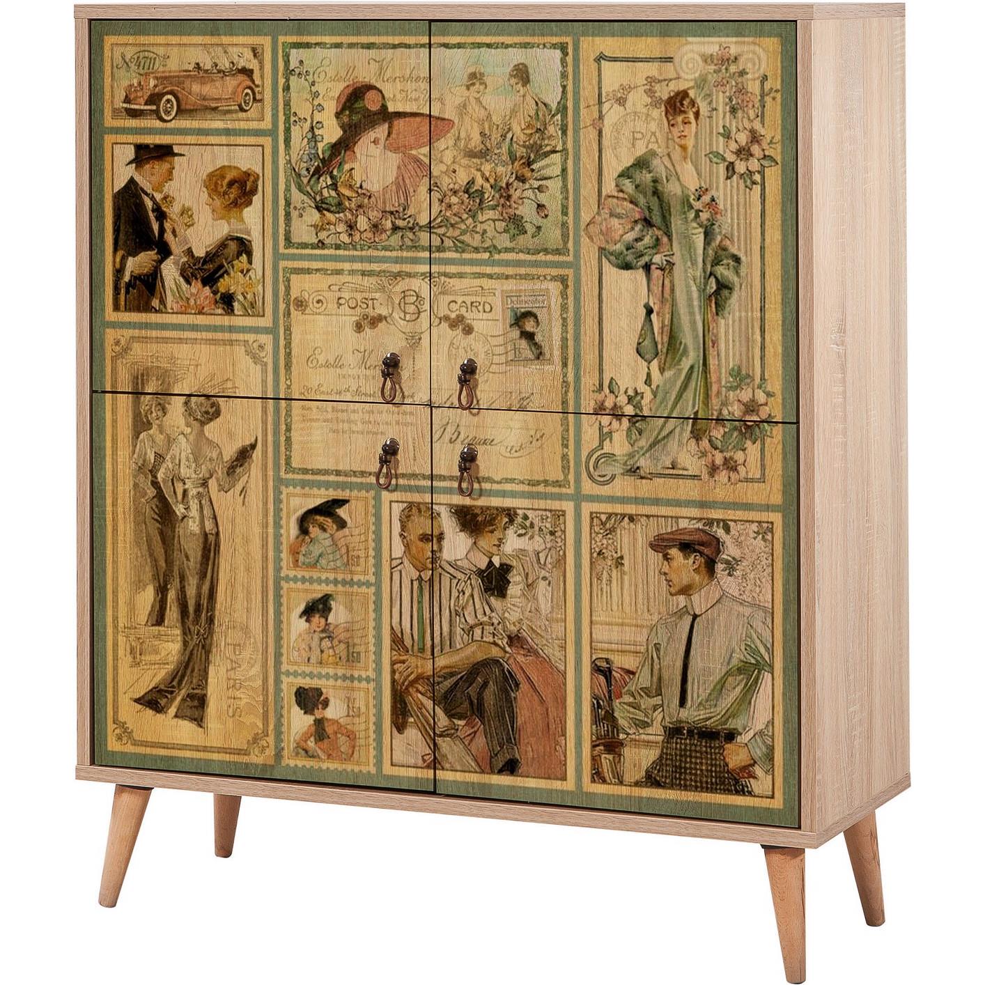 Hanah Home, Kommode + Sideboard, Knox (95 x 111 x 36 cm)