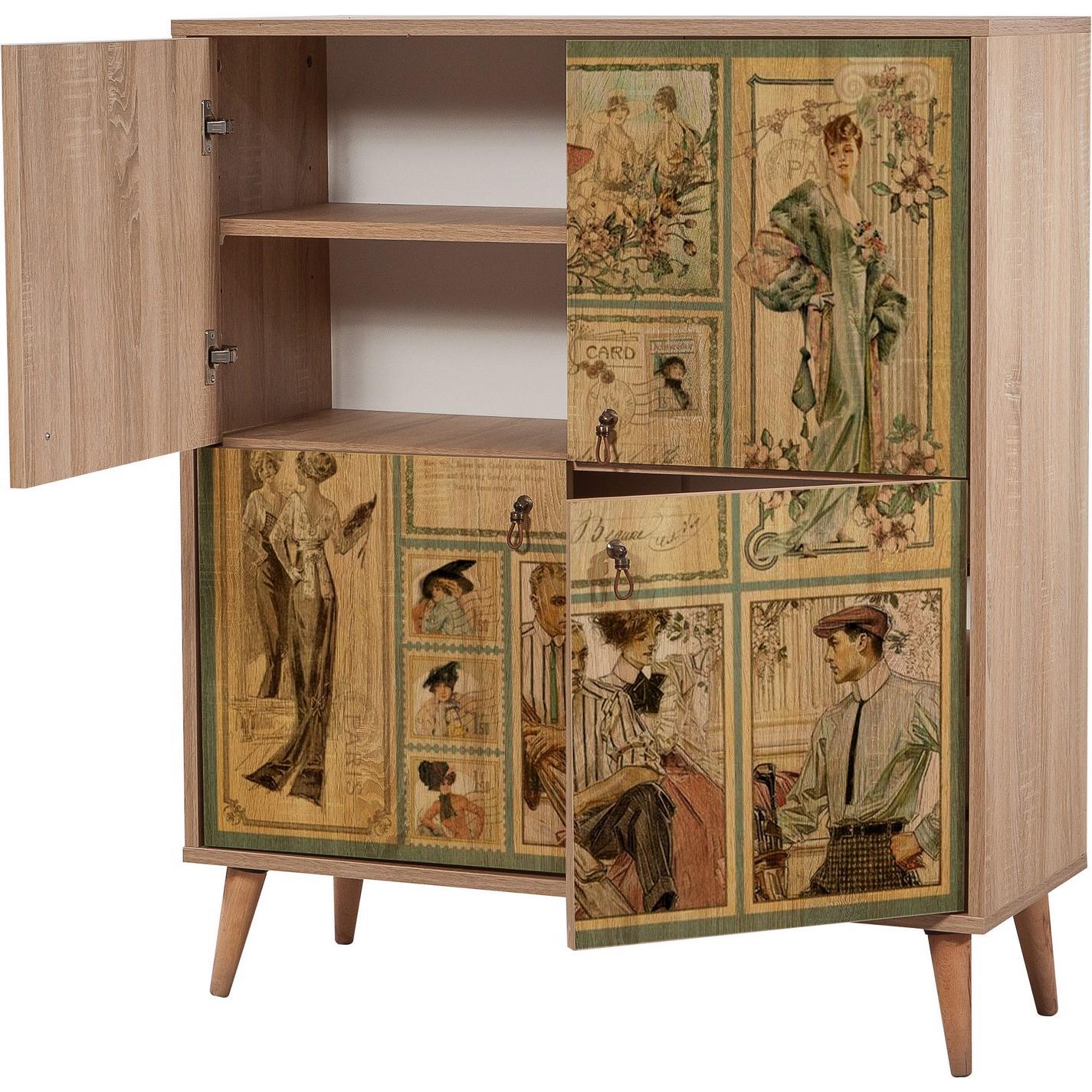 Thumbnail - Hanah Home, Kommode + Sideboard, Knox (95 x 111 x 36 cm)