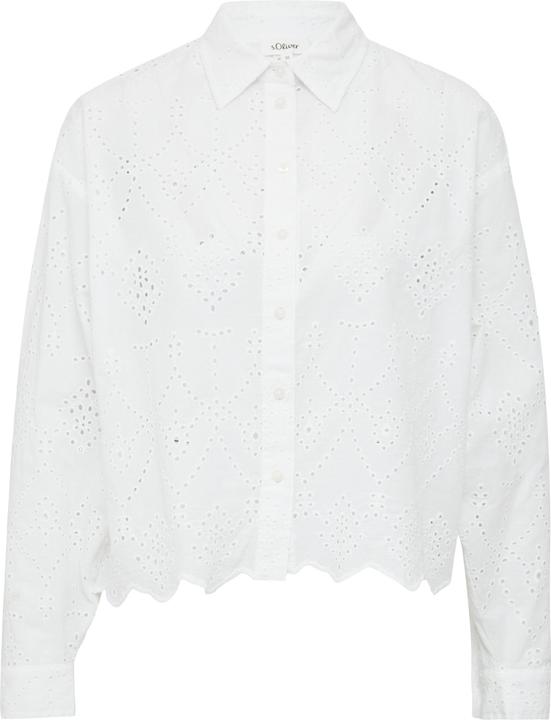 Immagine prodotto S.Oliver Bluse Verkürzte Bluse mit Lochstickerei (42)