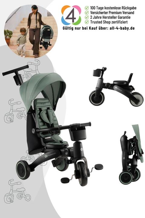 Actual product image KinderKraft Tricycle JAZZ 2 GREEN