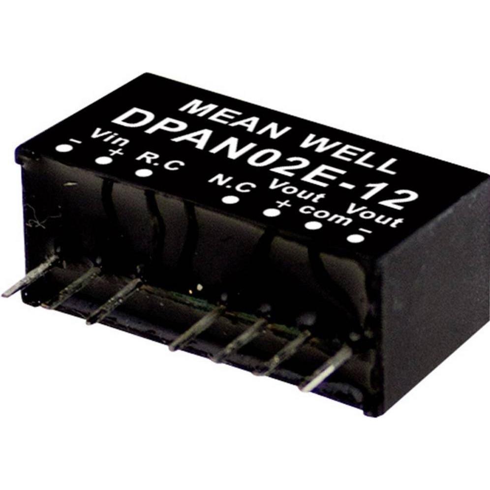 MeanWell, Spannungswandler, DC/DCWandlerModule Serie DPAN02 SIP/SIL8 Case Dual Output 1 geregelt