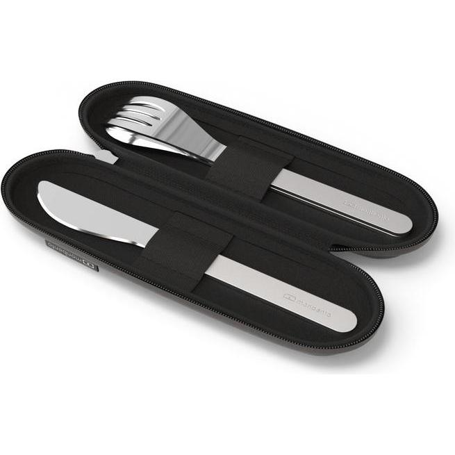 Thumbnail - Monbento Slim Nest Reisebesteck-Set, Schwarz, Lunchbox, Schwarz